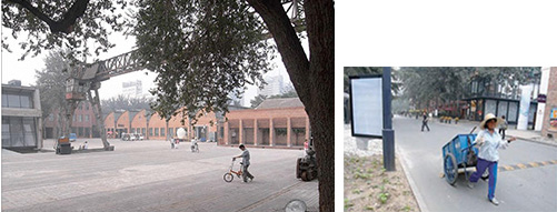 Beijing Dashanzi 798 Art District In the 2000′s, artists gathered, seeking a place for free expression. Currently, the place has become a sightseeing spot, and is crowded with stylish young people.