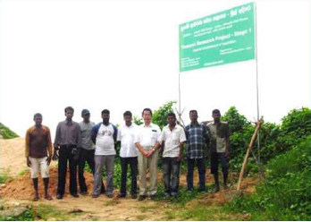 Forestation project in Matara City in Sri Lanka
