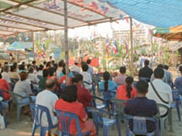 Community activity (Ceremony for purifying a building site)