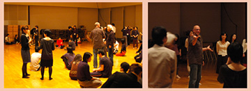A workshop with Jamie McHugh held at the Sainokuni Saitama Arts Theater