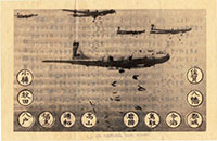 Fig. 1: Air raid warning flier made by the American army